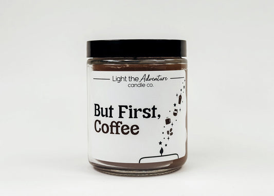 But First, Coffee | 9oz. Jar Soy Wax Candle | Magically Inspired | Theme Park