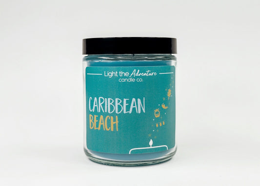 Caribbean Beach | 9oz. Jar Soy Wax Candle | Magically Inspired | Resort